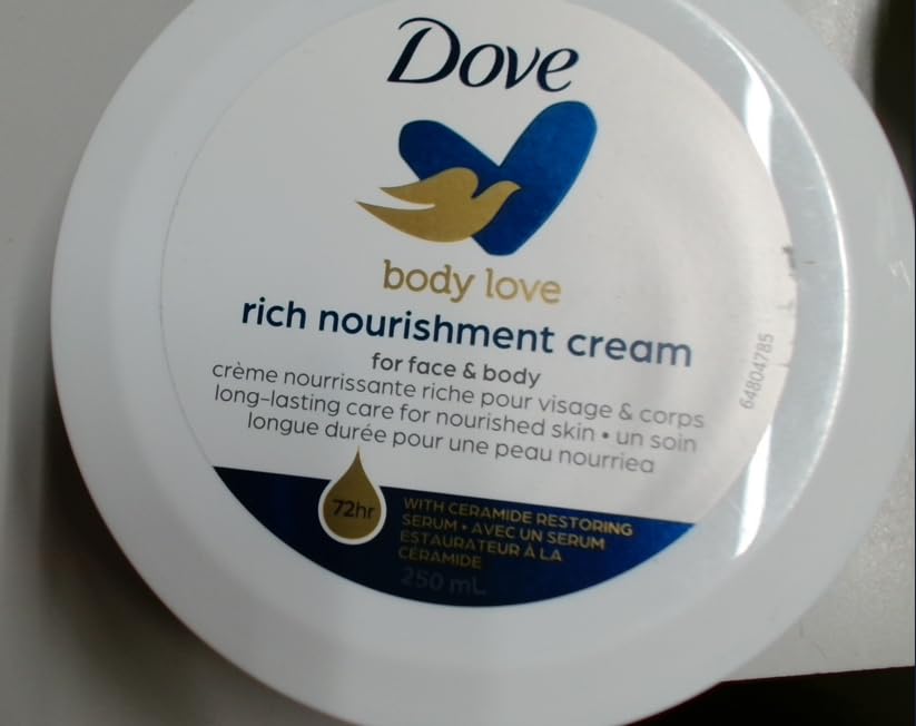 Hands applying Dove Nourishing Body Care illustrate quick, on-the-go moisturization.