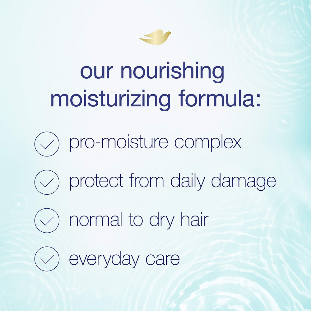 Dove Nutritive Solutions Daily Moisture System: shampoo and conditioner pairing.