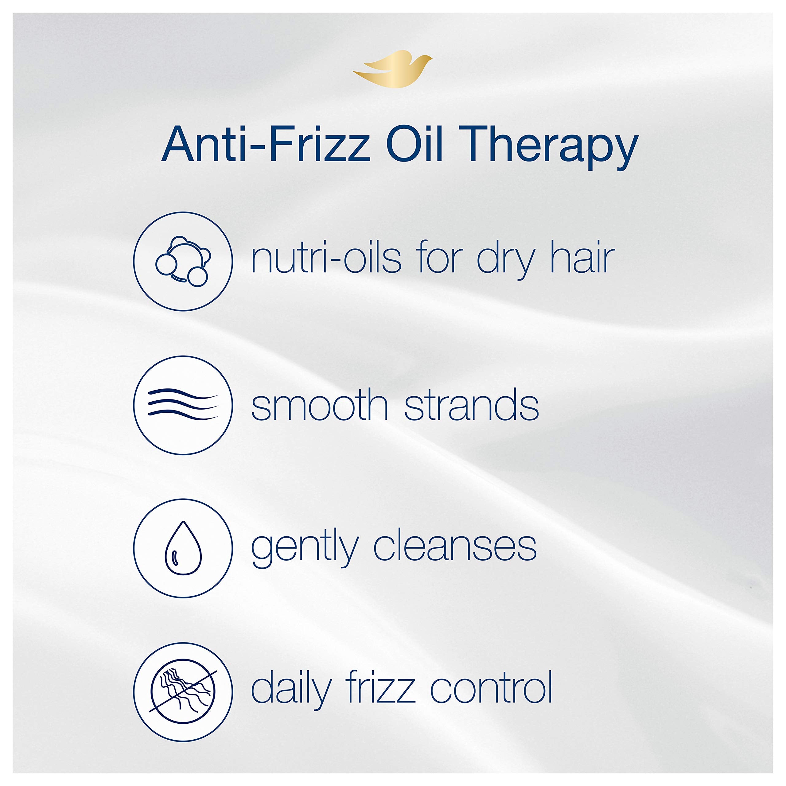 Dove Nutritive Solutions silky, soft hair closeup after use