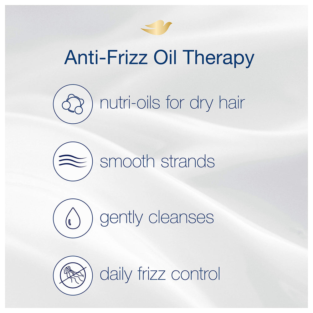 Dove Nutritive Solutions silky, soft hair closeup after use