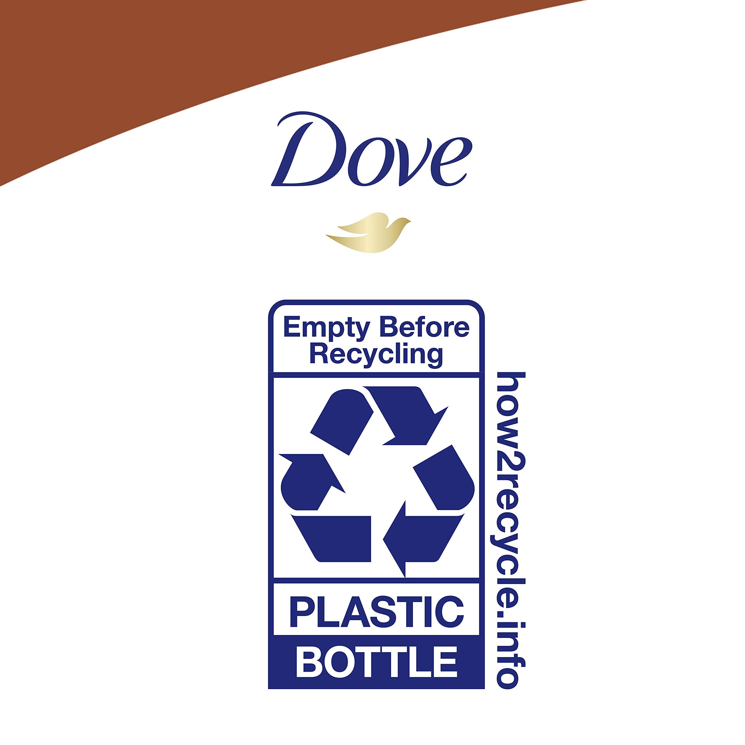 Wet hair being cleansed with Dove Nutritive Solutions shampoo