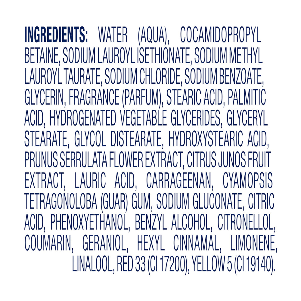 Dove paraben-free badge emphasizes a clean formula.