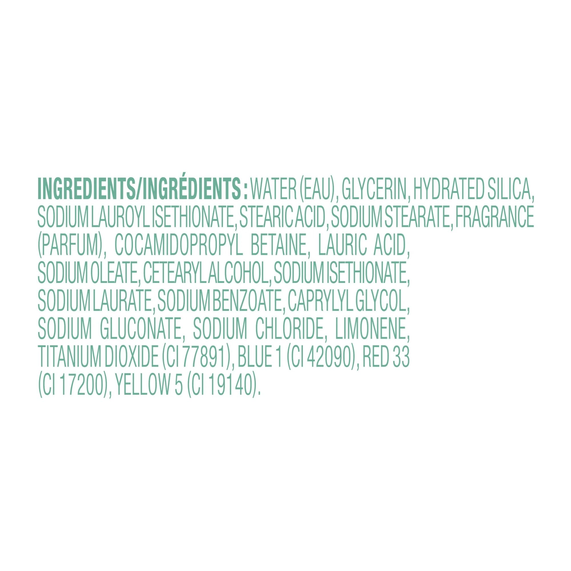 Dove Peppermint Bark cream nourishment swirls indicate added moisture for softness.