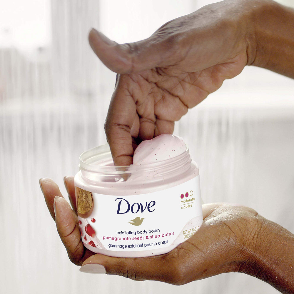 Dove PETA Cruelty-Free certification symbol on packaging.