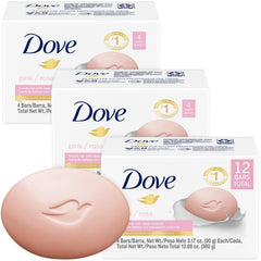 Dove Pink Beauty Bar 3-pack pack shot suggesting daily hydration and simplicity