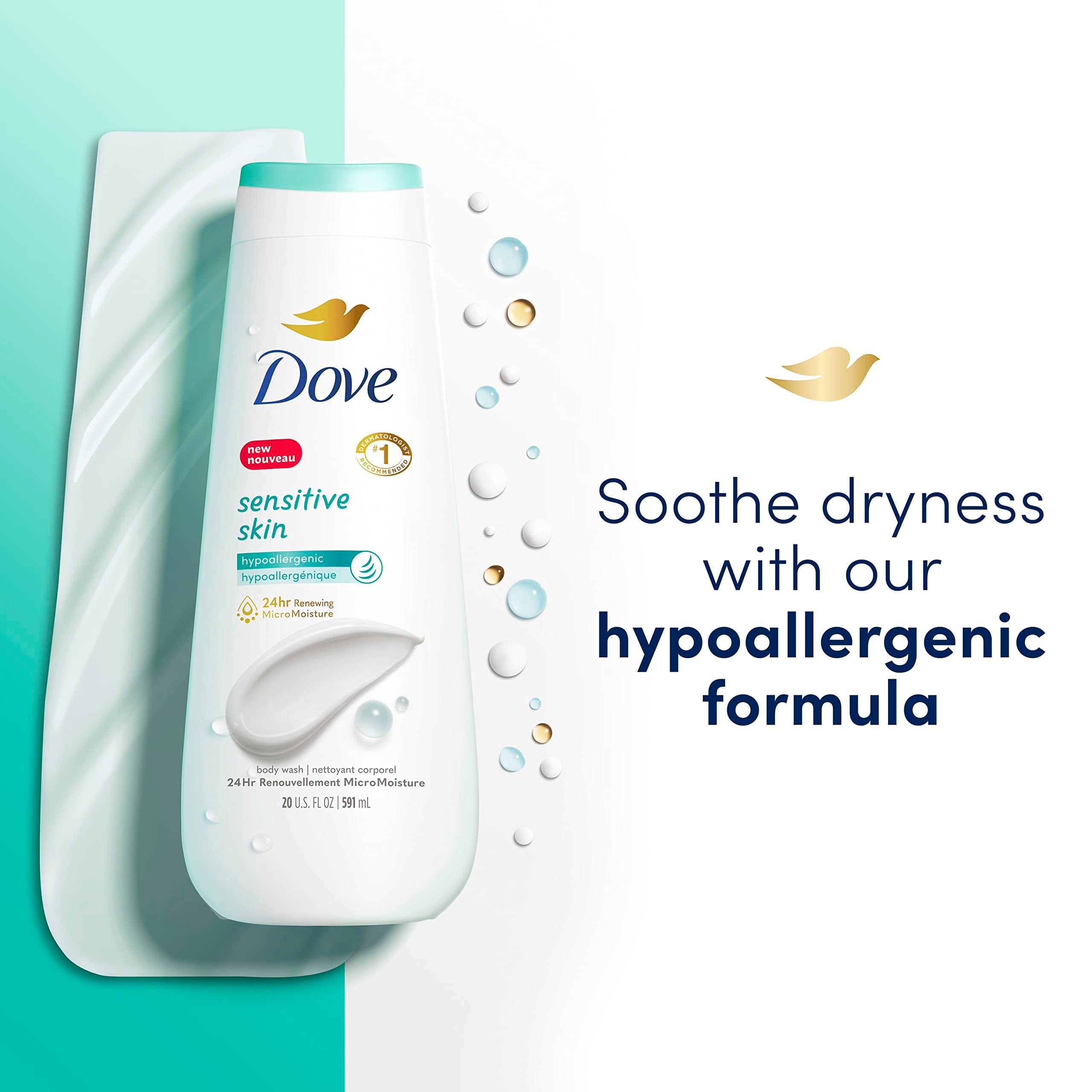 Dove plant-based moisturizers close-up illustrating nourishing care