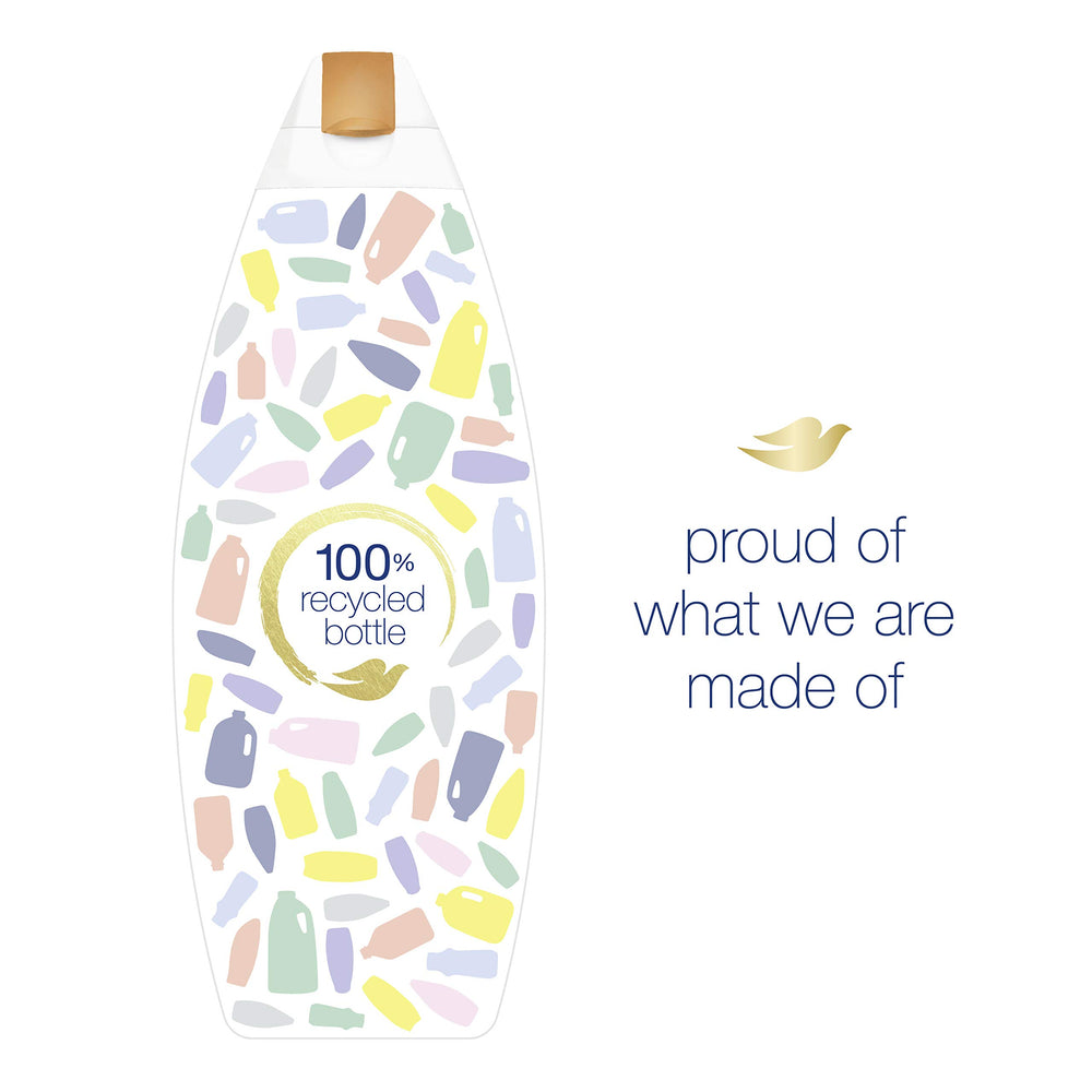 Dove Shea Butter Vanilla scent visible on skin after shower