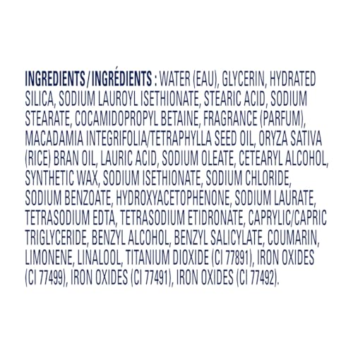 Dove silky-smooth skin after exfoliation illustrates potential texture improvement.