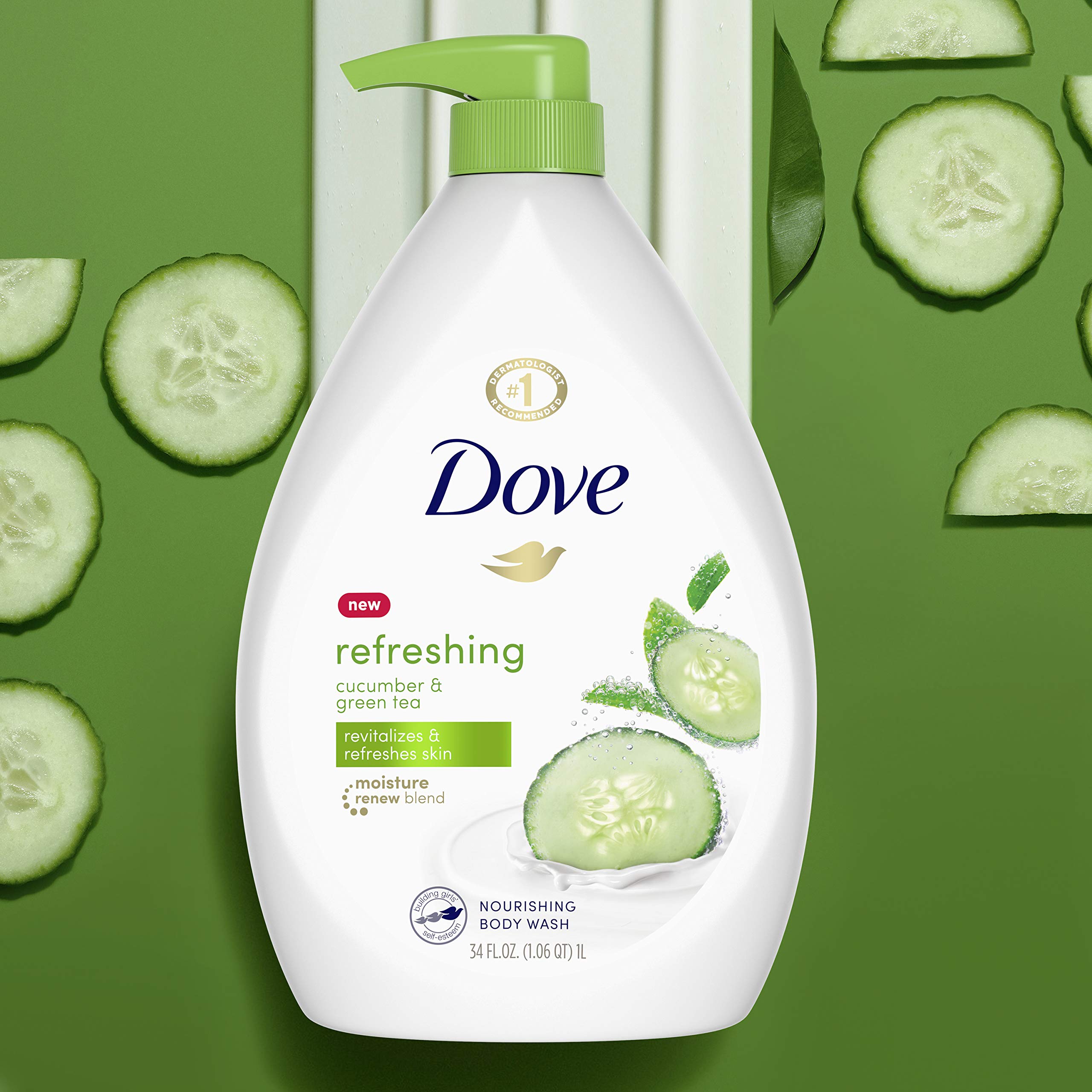 Dove sulfate-free, cruelty-free bottle emphasizes gentle care.