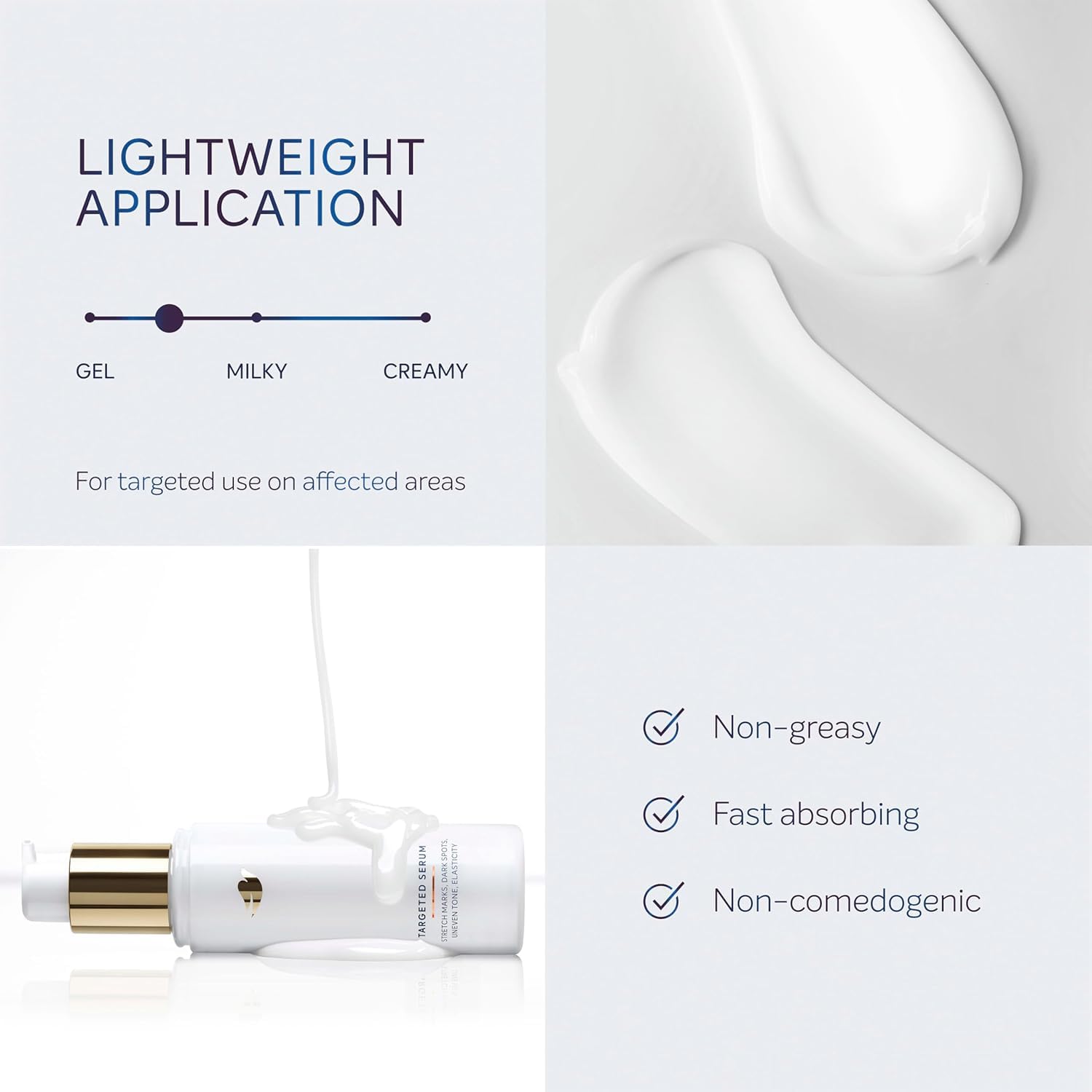 Dove Targeted Serum Natural Moisturizing Factors depicted with nourishing feel.