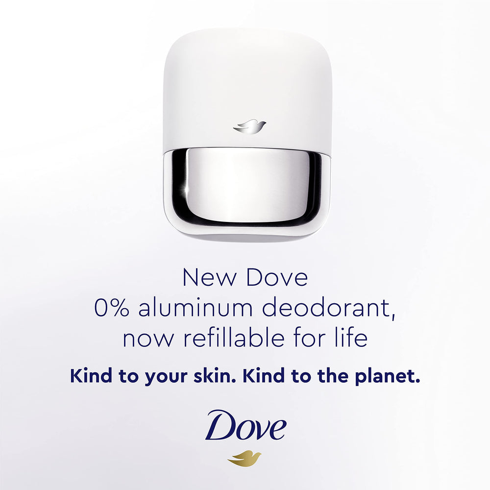 Dove twist-and-click refills make replacement simple and mess-free.