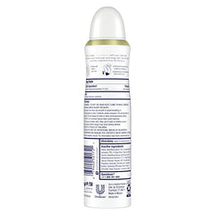 Dove Ultimate Dry Spray bottle side view highlights sleek, portable design
