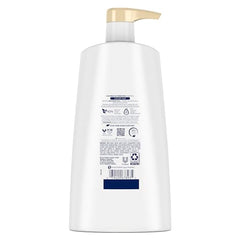 Dove Ultra Care Shampoo creamy lather highlights cleansing and hydration.