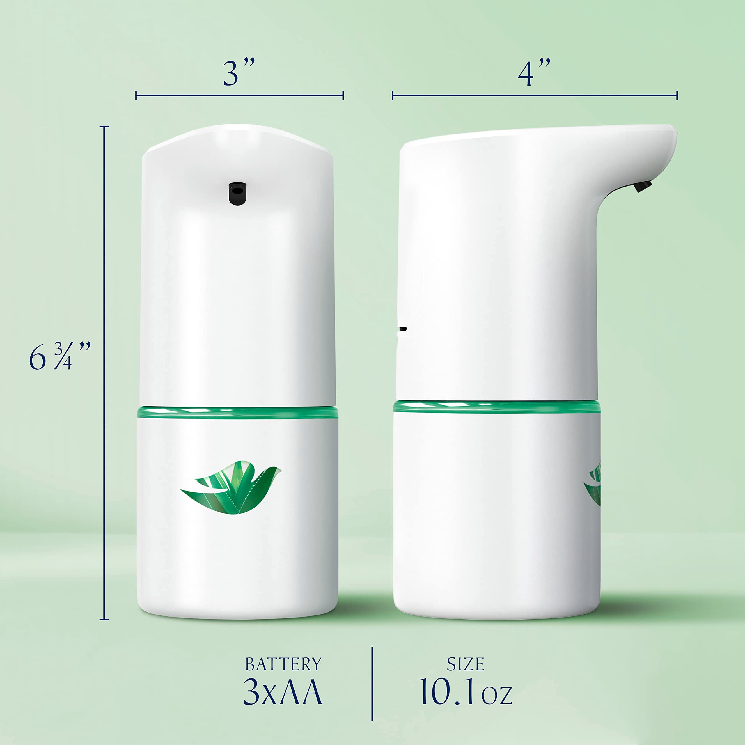 Dove water-resistant dispenser mounted near sink for easy use