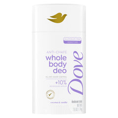 Dove Whole Body Deo coconut-vanilla stick with 72-hour odor protection