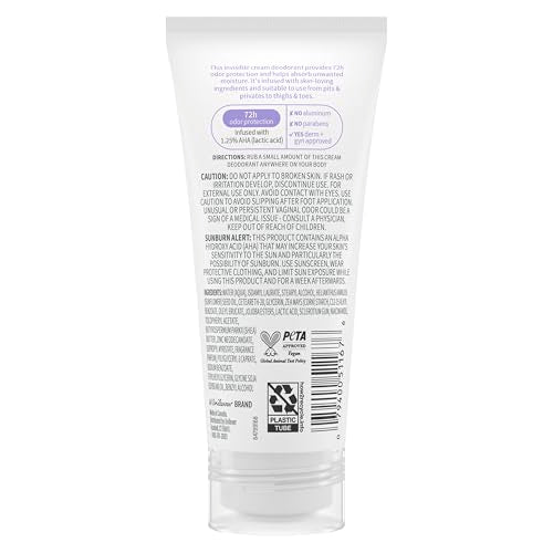 Dove Whole Body Deo invisible cream texture for easy, mess-free all-over application.
