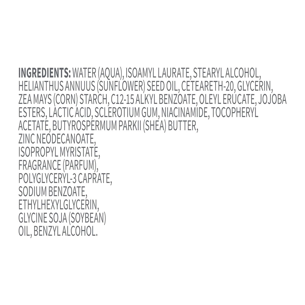 Dove Whole Body Deo bottle close-up promoting sensitive-skin friendly formula.