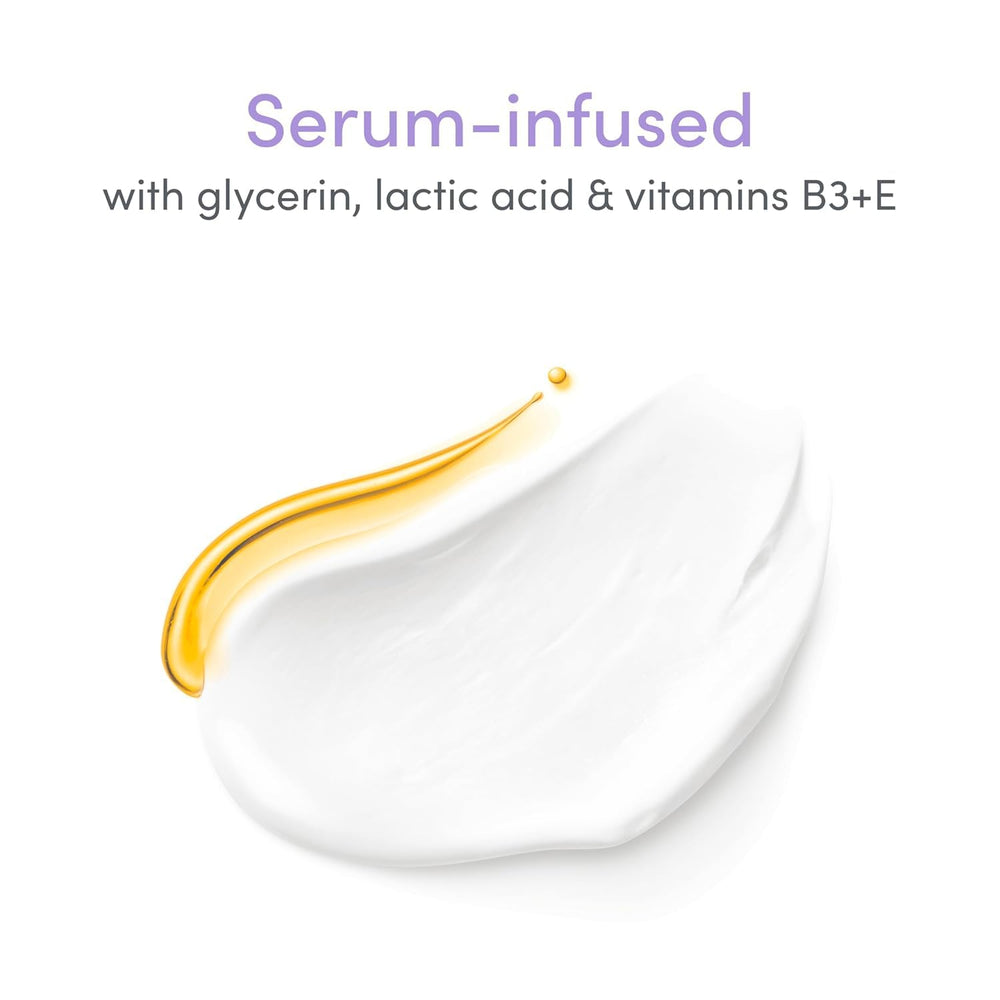 Dove Whole Body Deo vitamin-b3-e icons on packaging highlight skin nourishment.
