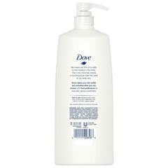 Closeup of Dove Winter Care Pump, ideal for quick, foamy daily showers.