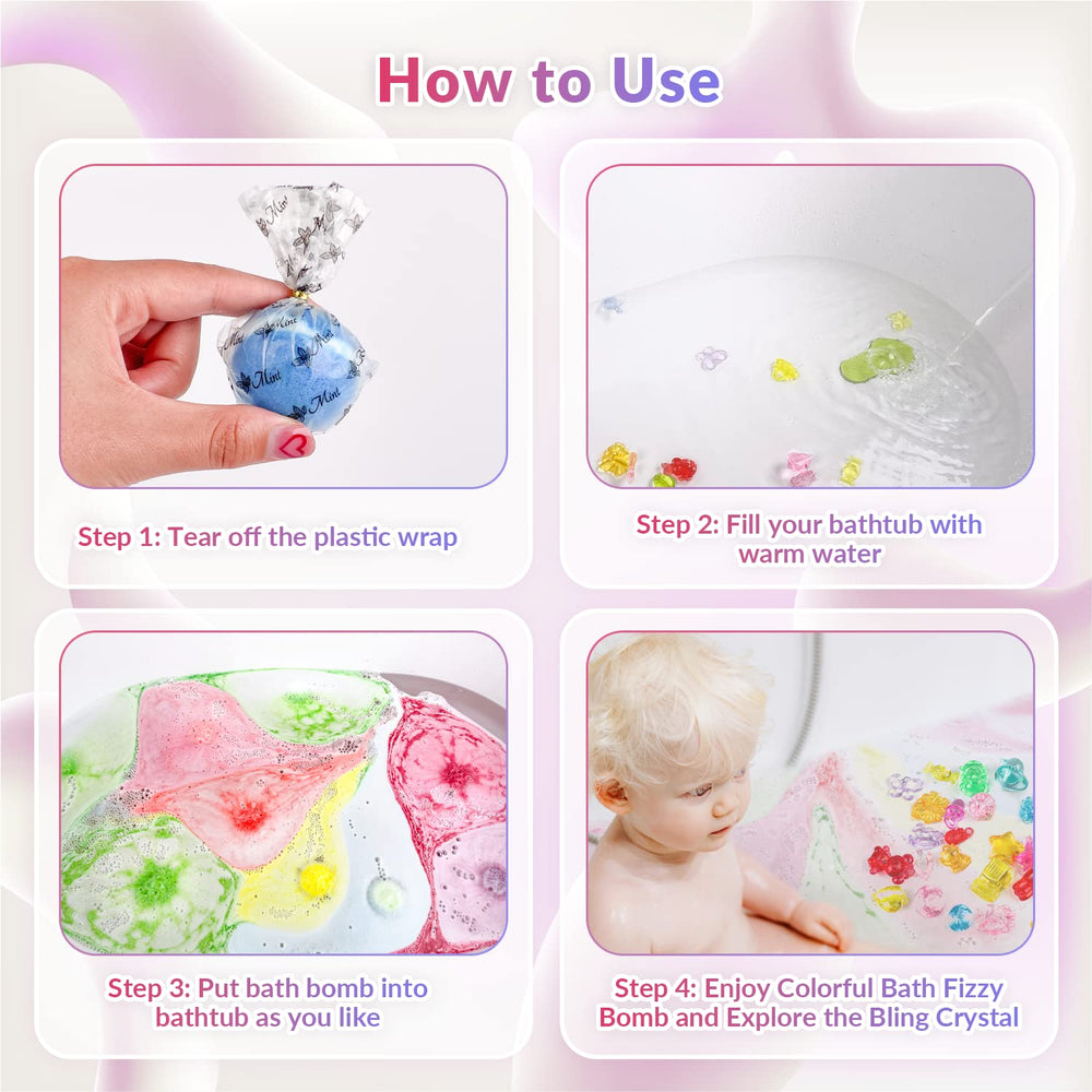 DOVIPE bath bombs create vibrant water colors and floating fragrance