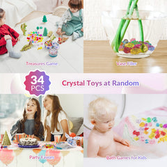 DOVIPE kids enjoy colorful bubbles during bath time with safe fizz