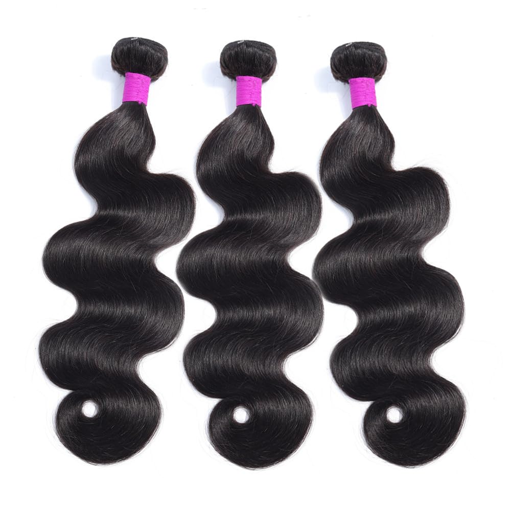 Dowstalgirl body wave bundle 18-inch texture detail for versatile styling.