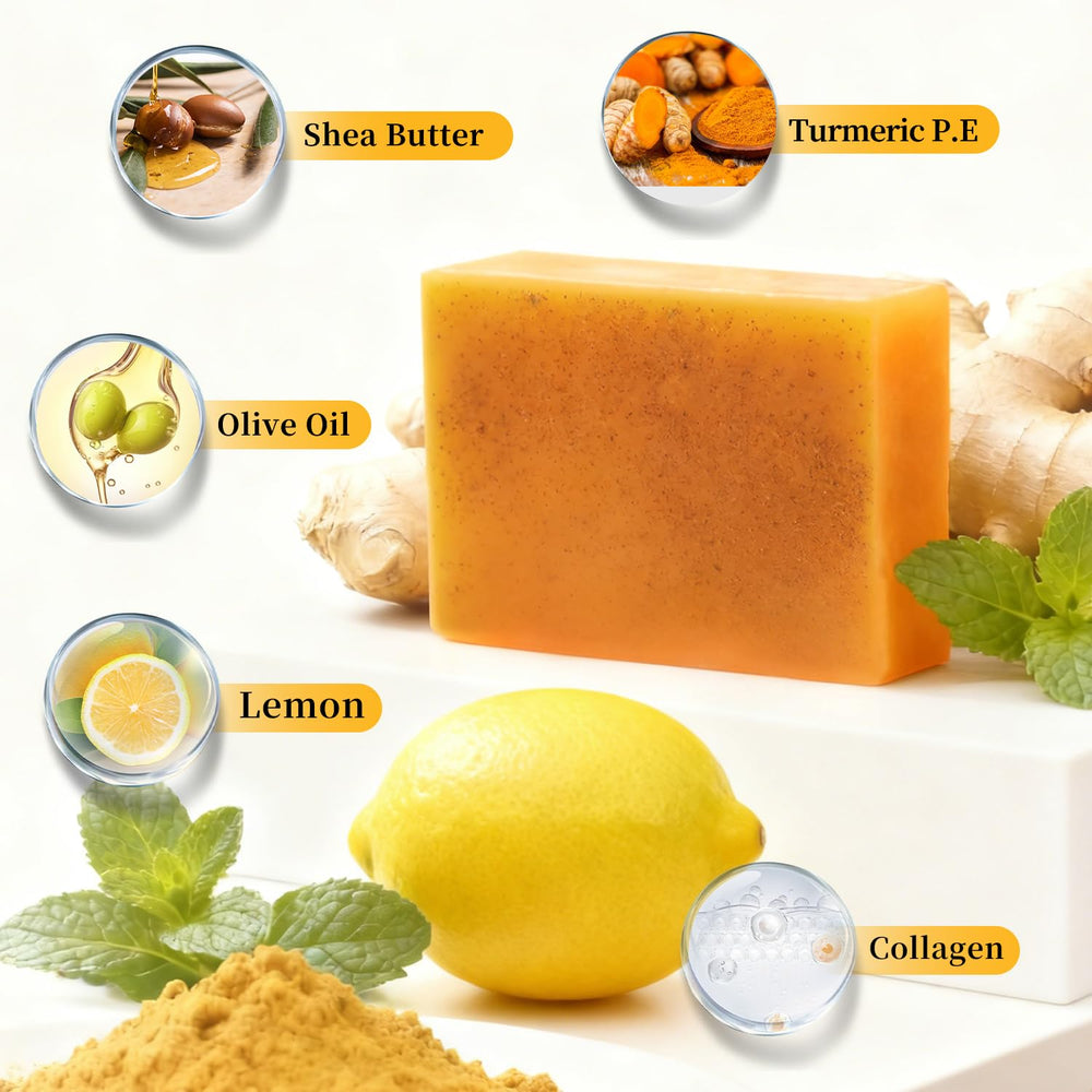 DOXOLATO Lemon fragrance soap visually presenting refreshing citrus scent