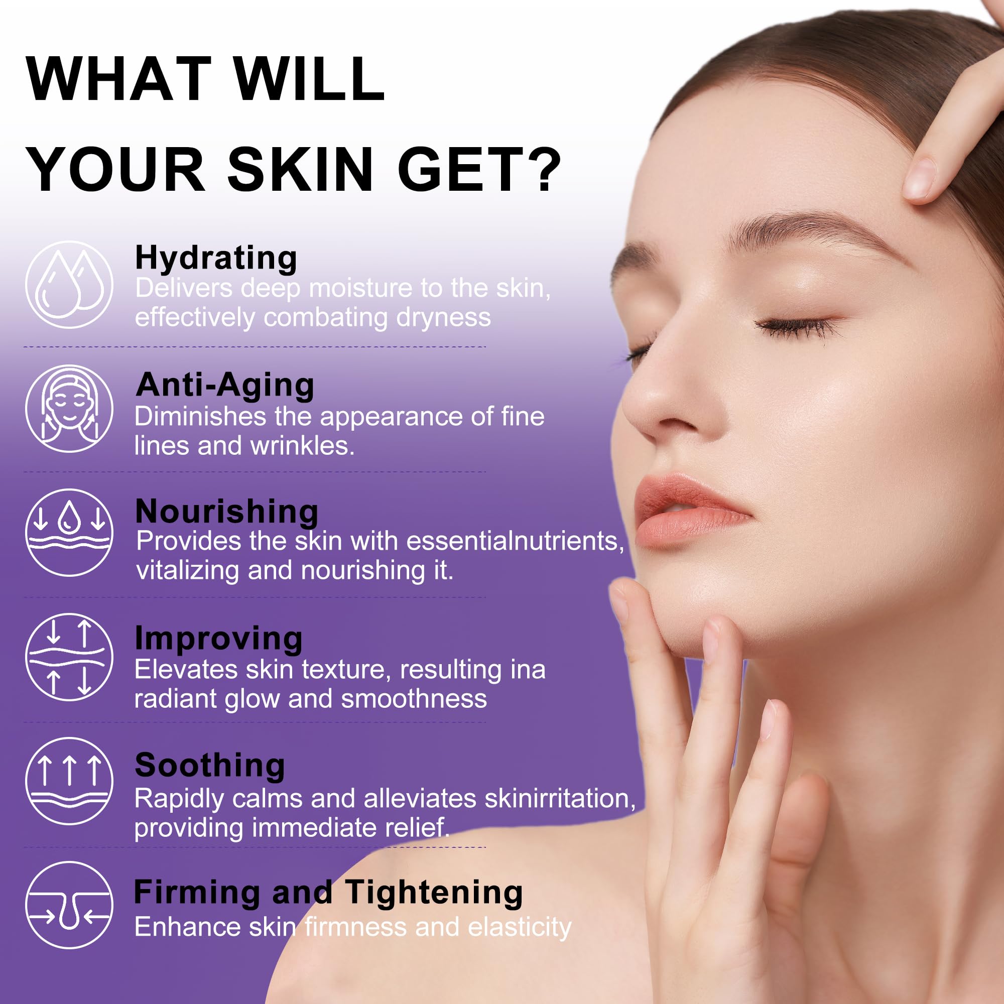 DOYEEWO facial cream tub illustrating firming and hydration benefits