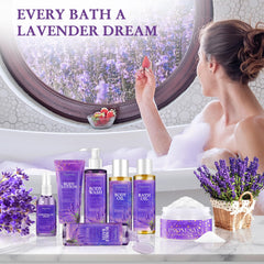 DOYEEWO lavender body wash bottle highlights a soothing, skin-friendly cleanse