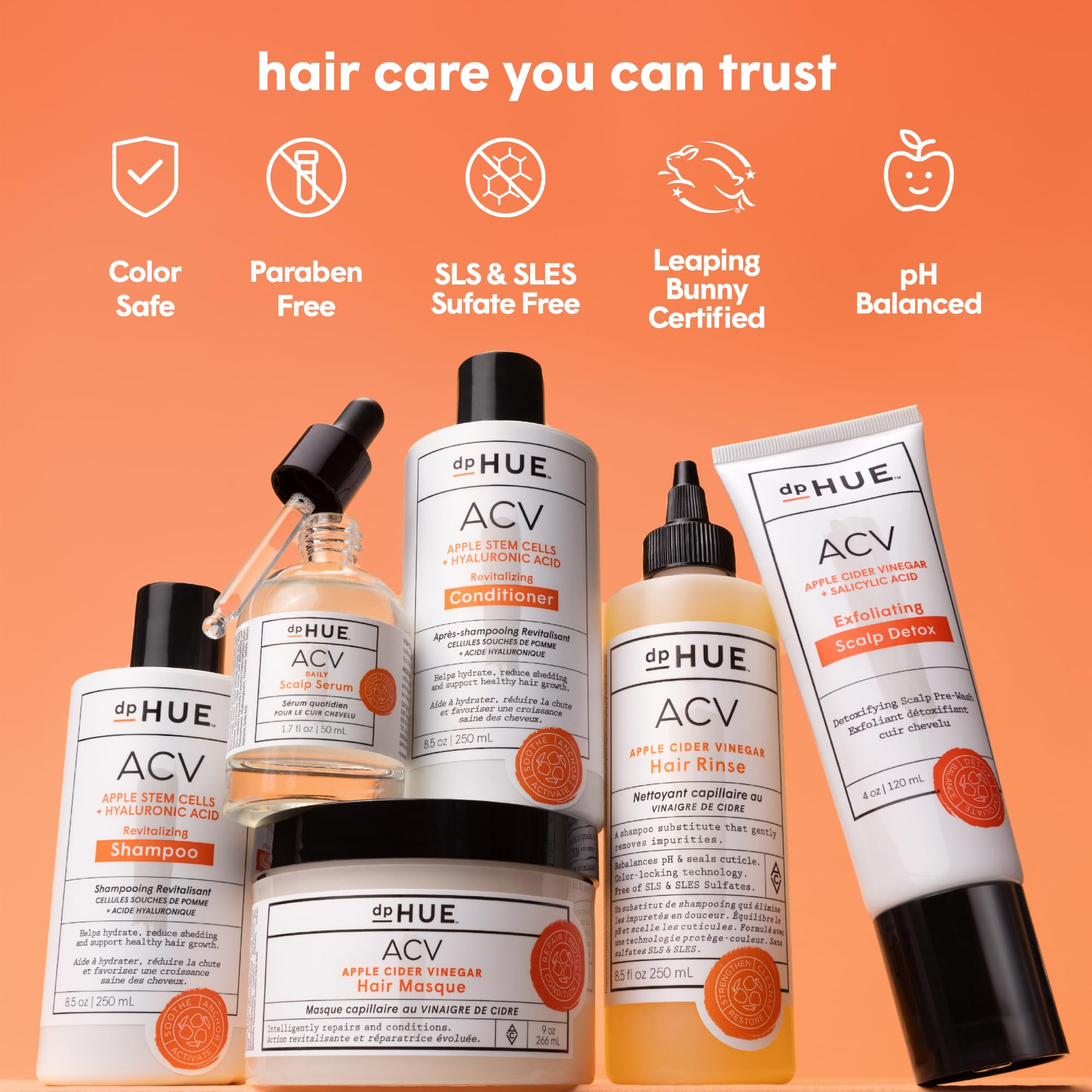 dpHUE Aloe vera gel imagery suggests soothing moisture during scalp care.