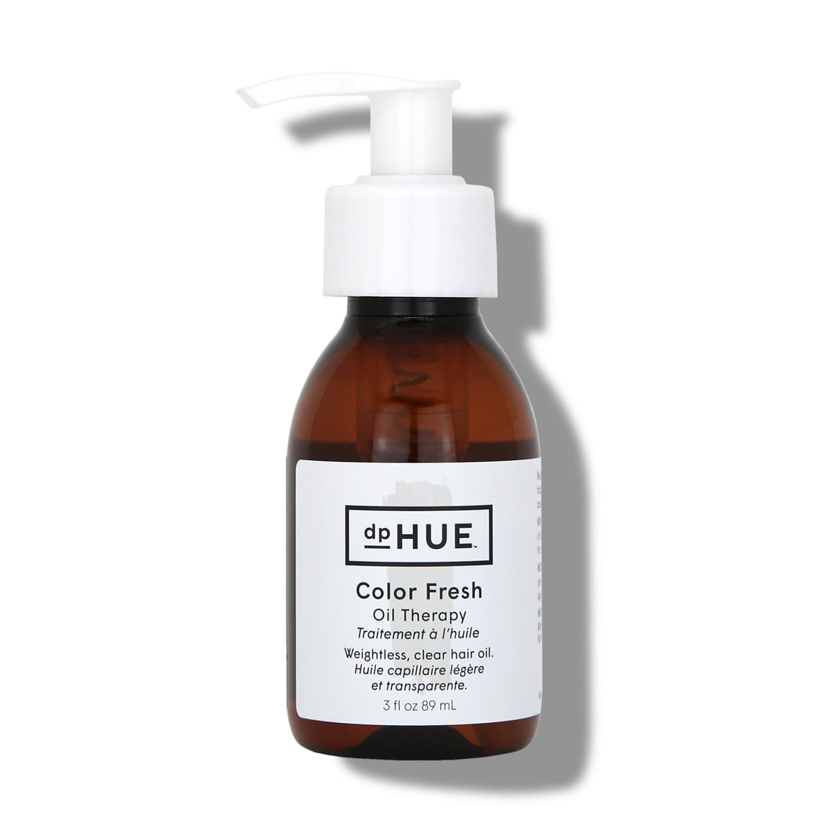 dpHUE Color Fresh Oil Therapy bottle; fast-absorbing nourishment for all hair colors.