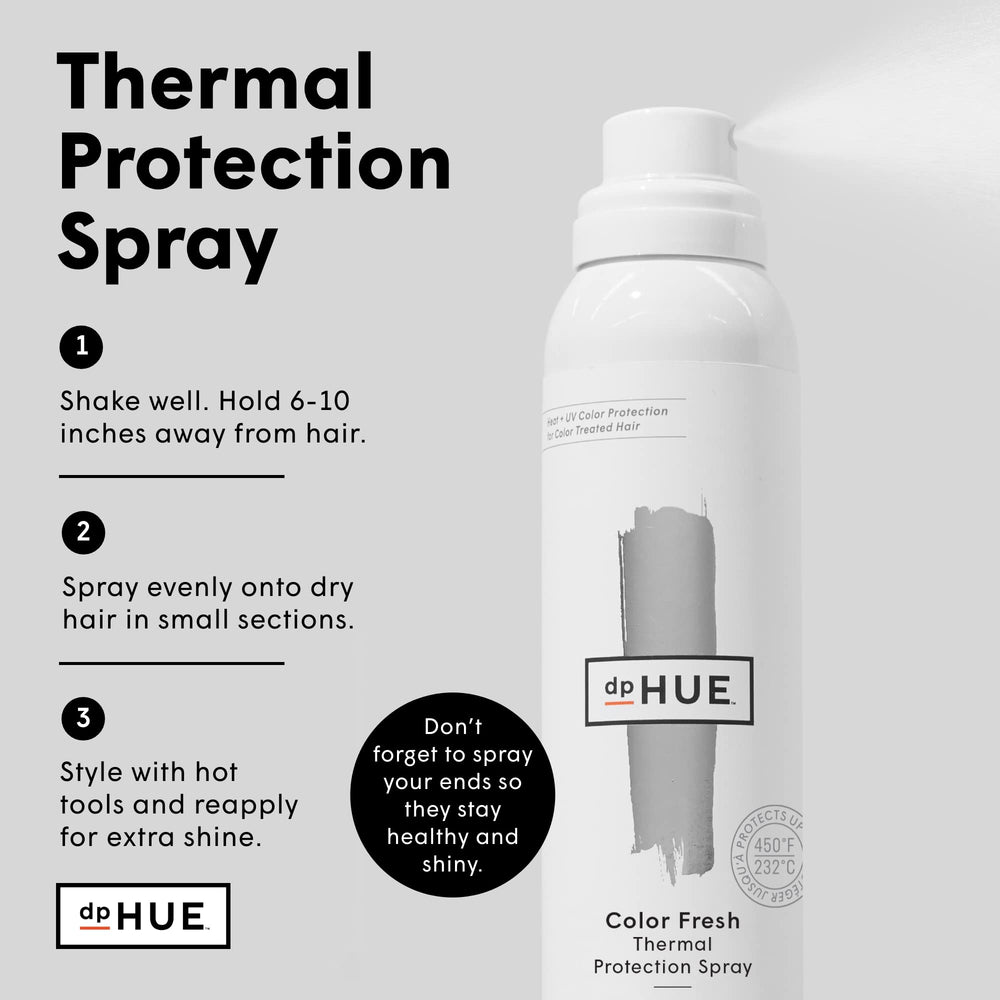 DPHue Color Fresh water-soluble formula prevents buildup and color dulling.