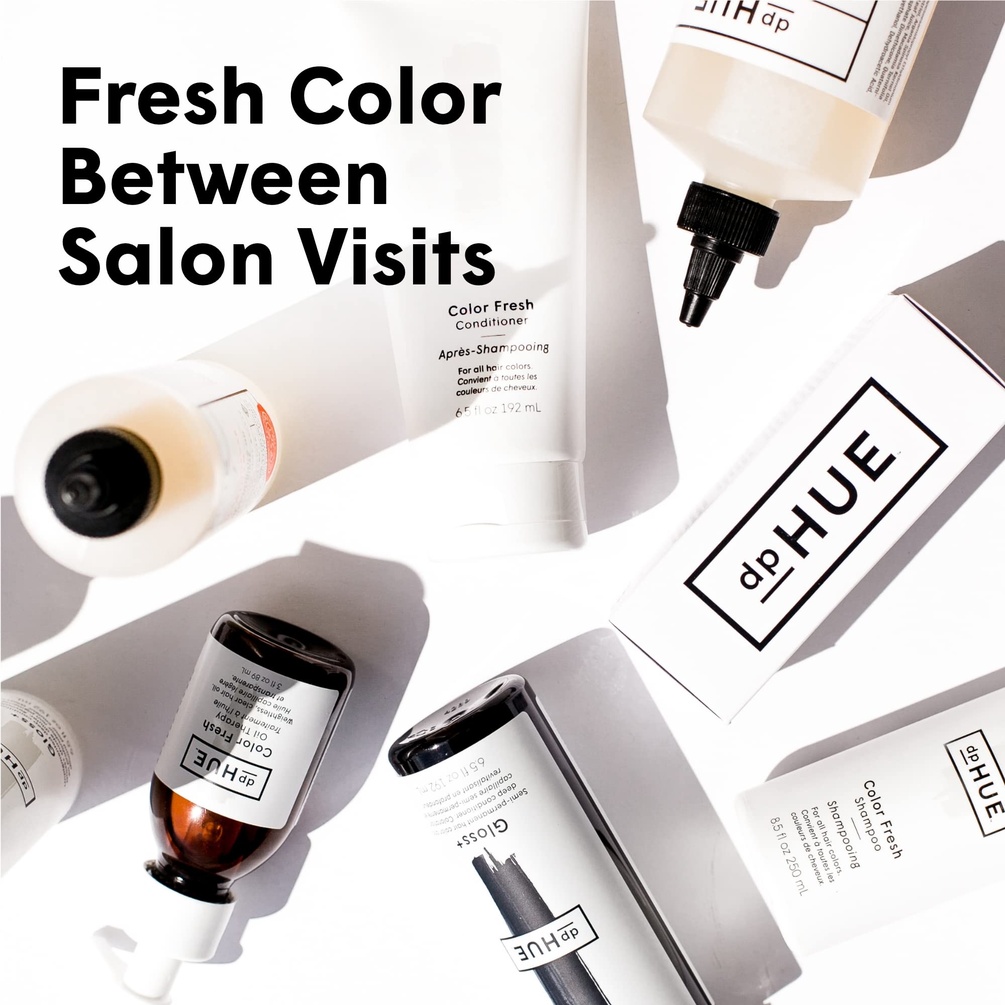 dpHUE Daily-use scalp scrub in lifestyle shot demonstrates simple routine.
