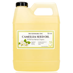 Dr Adorable Camellia Seed Oil bottle showing pure hydration for skin.