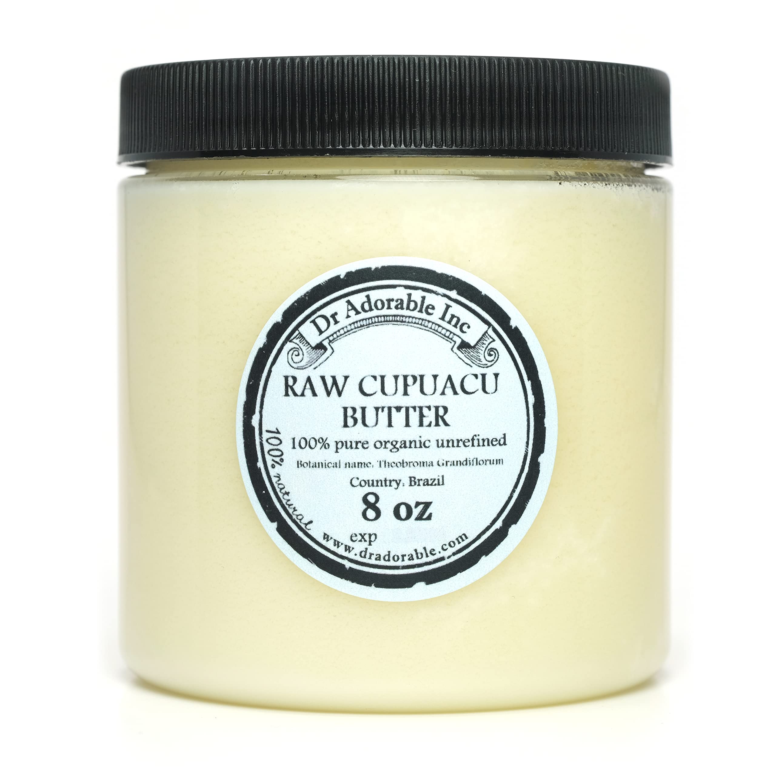 Dr Adorable Cupuacu Butter jar highlights rich hydration for smooth skin.
