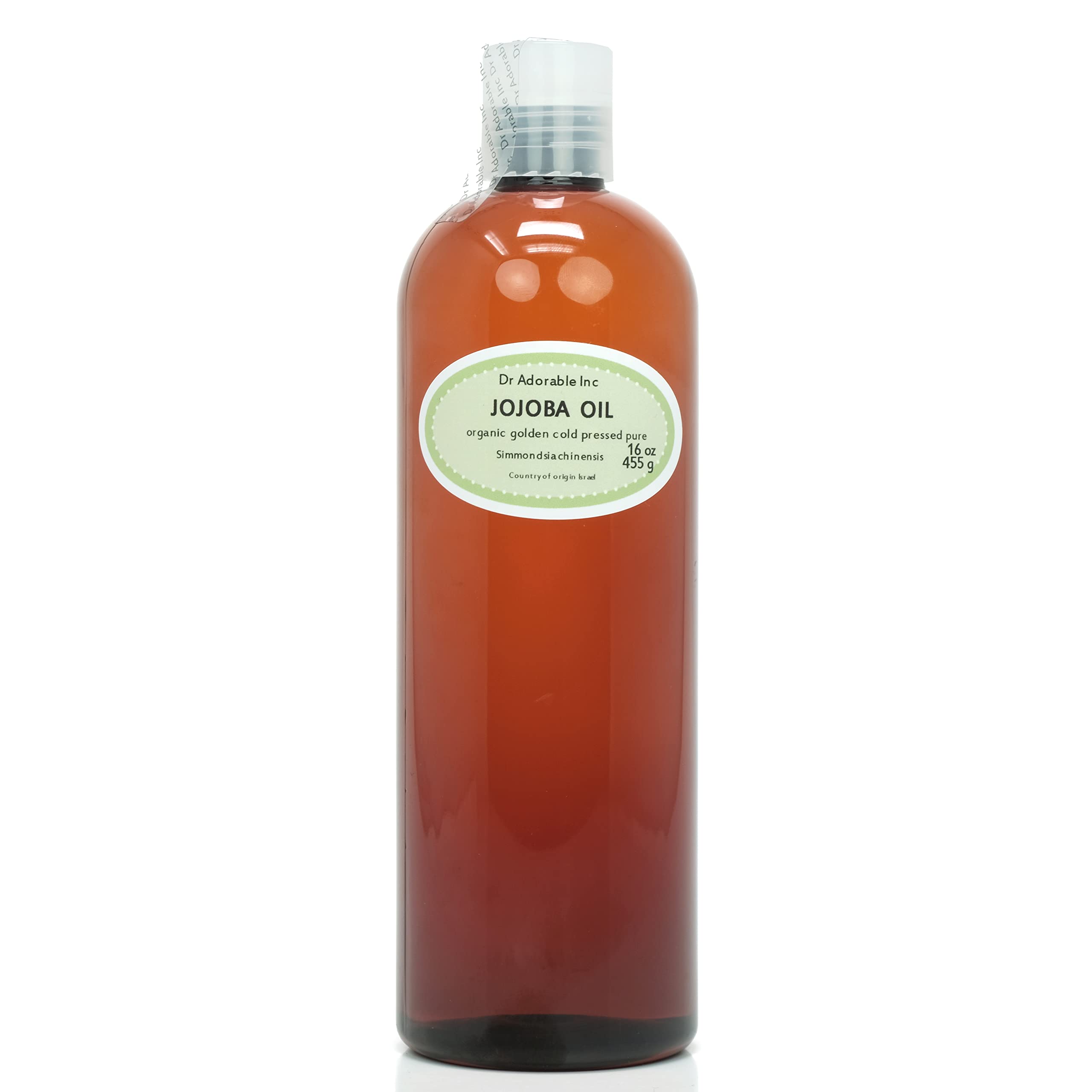 Dr Adorable Golden Jojoba Oil 16 oz bottle, rich hydration for skin