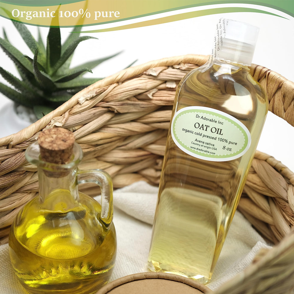 Dr Adorable huile d’avoine – étiquette biologique claire