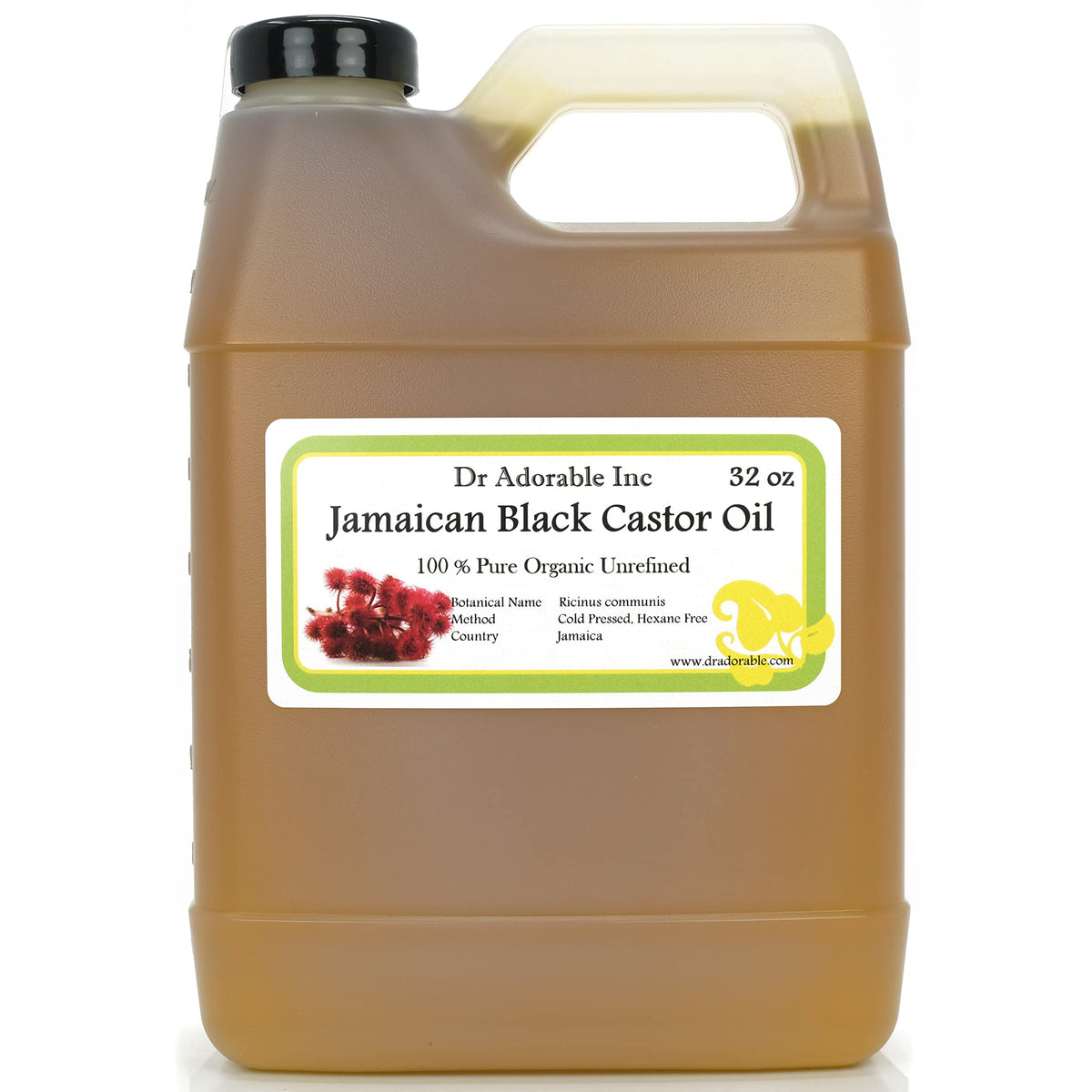 Dr Adorable Jamaican Black Castor Oil bottle for hair and skin nourishment