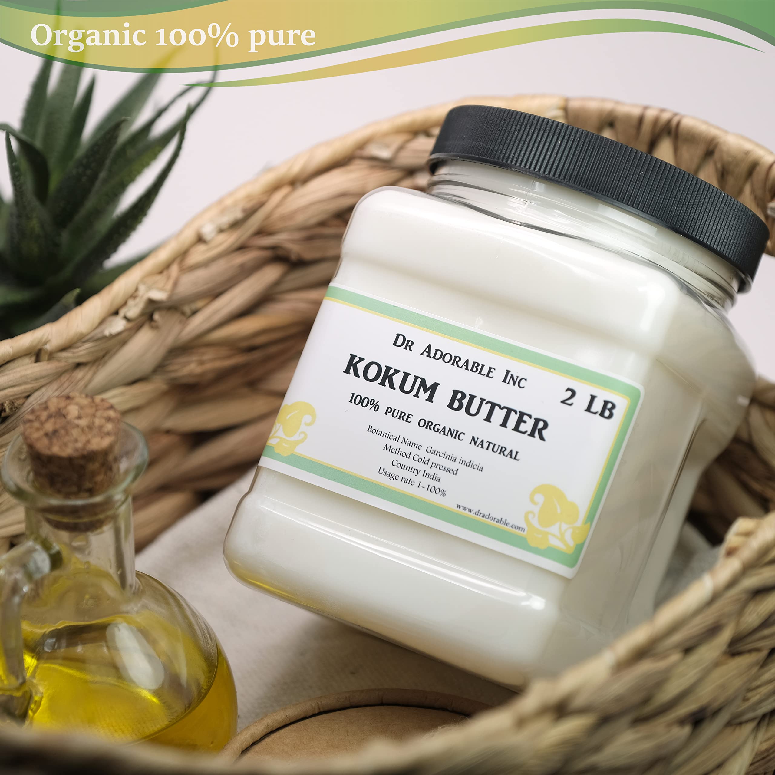 Dr Adorable Kokum Butter texture swatch with non-greasy, fast-absorbing finish