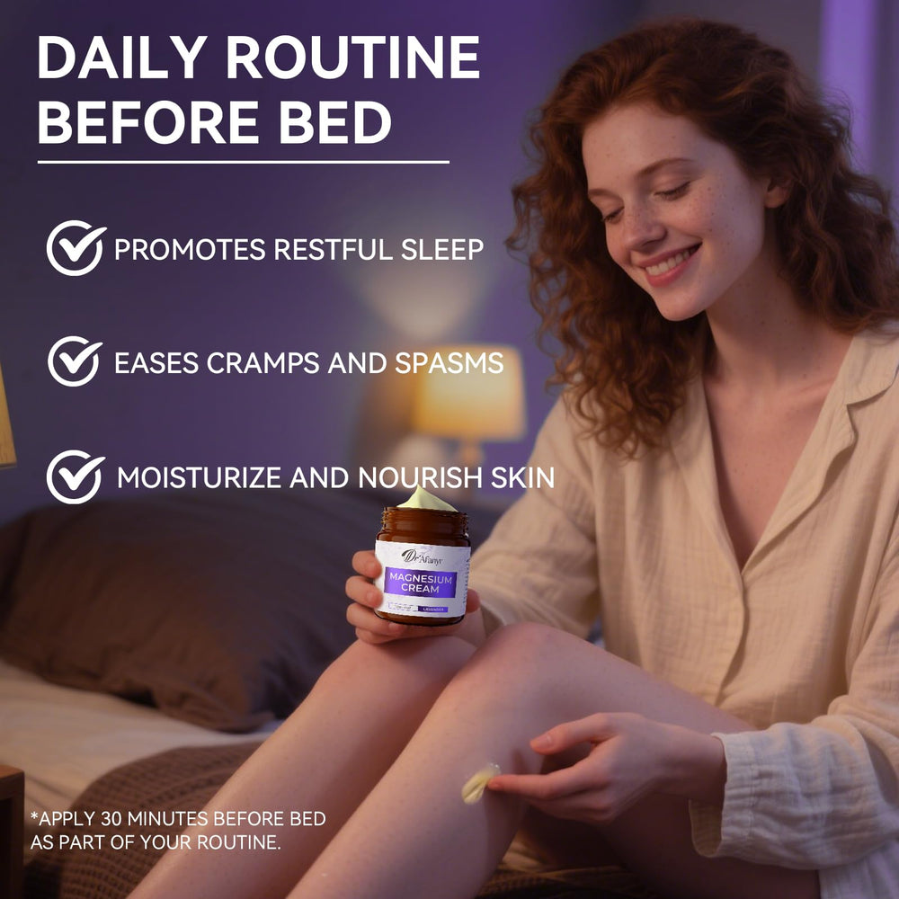 DR.Afanyr magnesium cream close-up for neuropathy relief and muscle comfort.