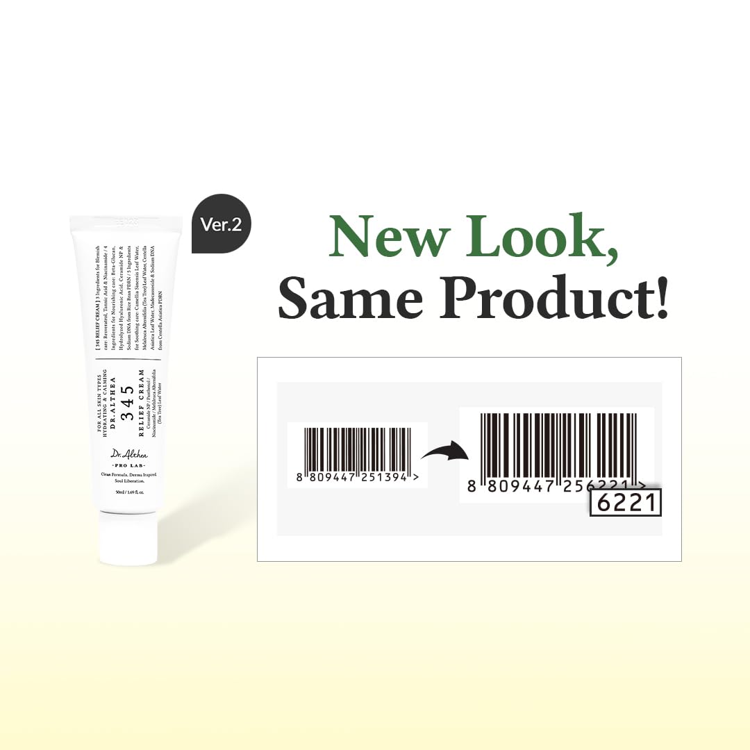 Dr.Althea 345 Relief Cream Niacinamide feature supports balanced skin tone.