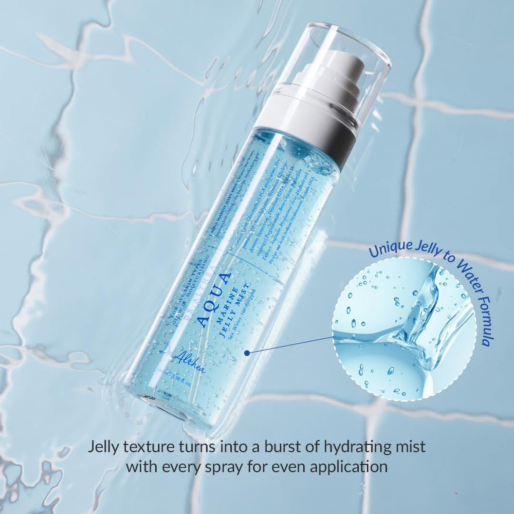 Dr.Althea Aqua Marine Jelly Mist after makeup for extra radiance