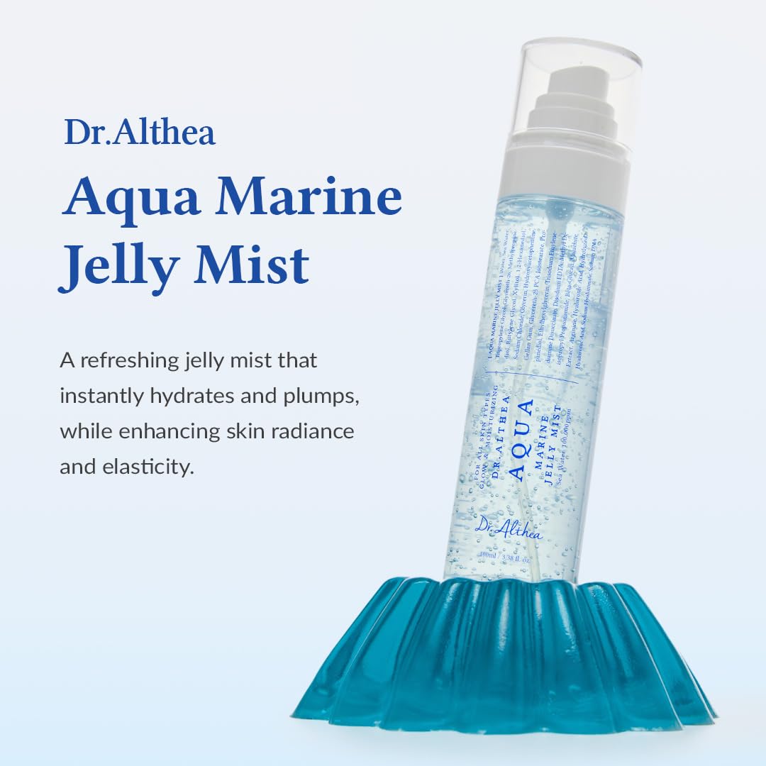 Dr.Althea Aqua Marine Jelly Mist mist spray in air delivering cooling feel