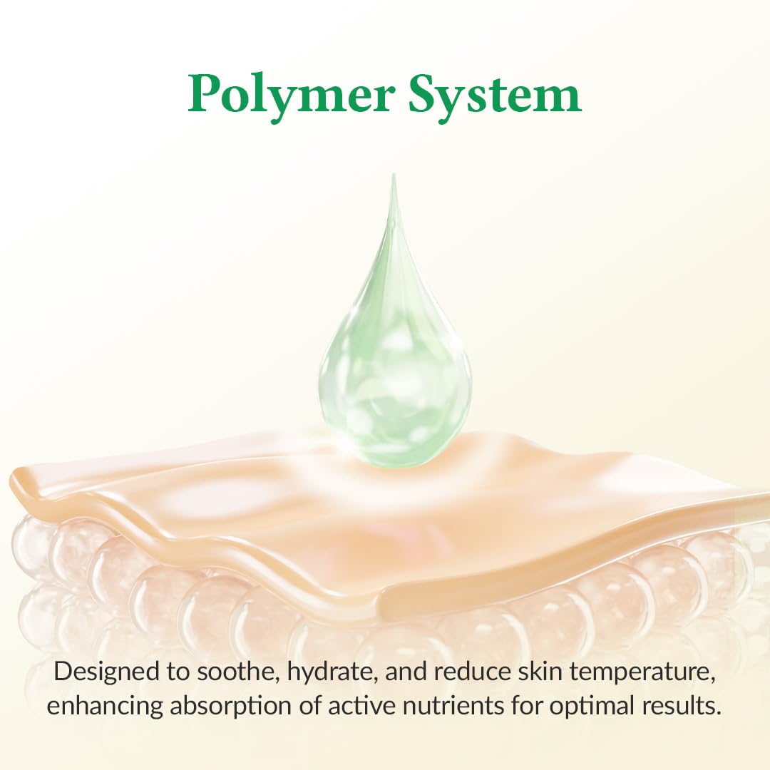 Dr.Althea mask in use demonstrates a cooling, soothing facial sensation.
