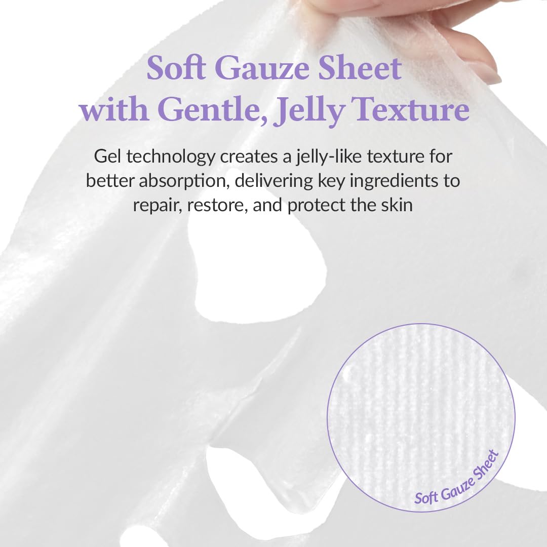 Dr.Althea Jelly Seal Dewy Mask lotus-derived PDRN from lotus leaves boosts elasticity.