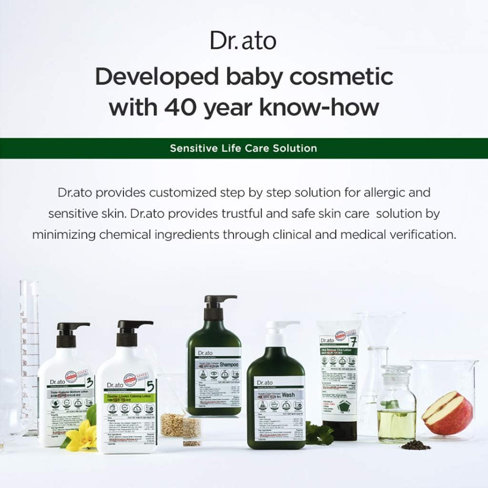 Dr. ato Apple Cider Vinegar Body Wash supports family bath time