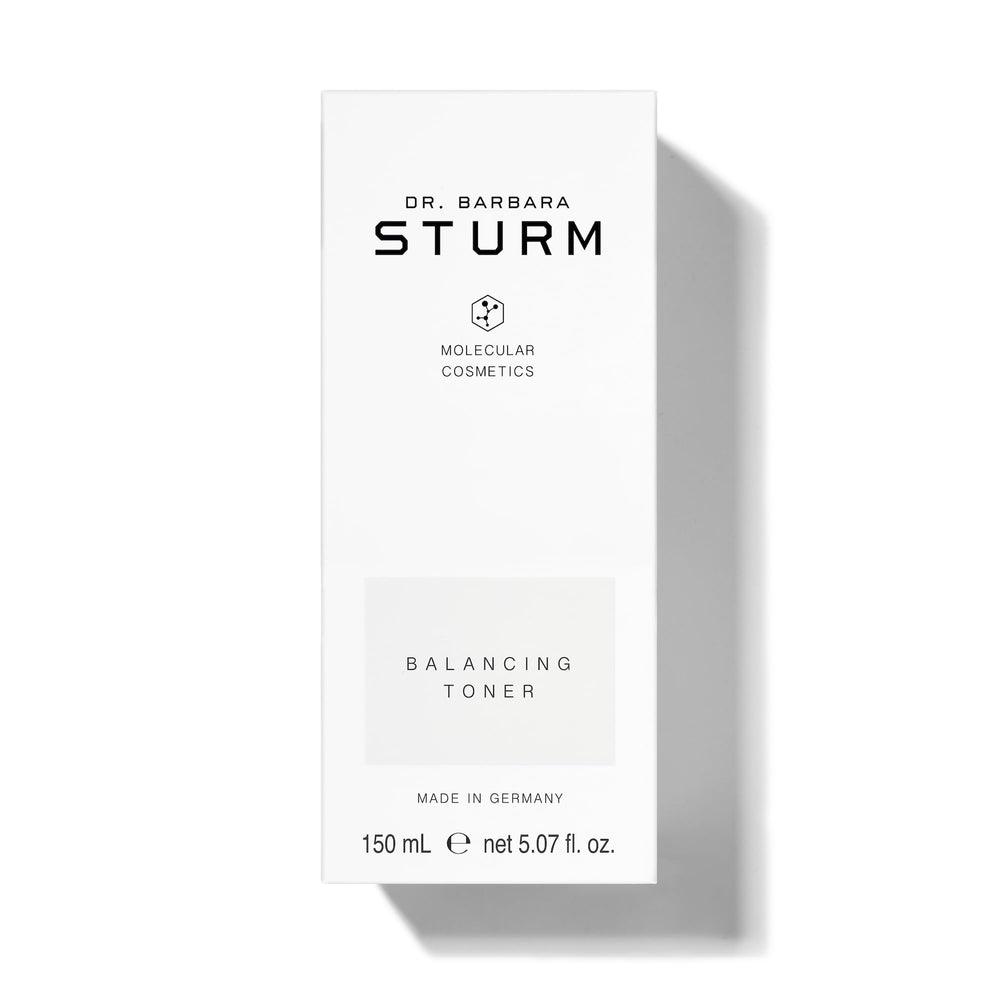 Morning skincare routine featuring Dr. Barbara Sturm Balancing Toner