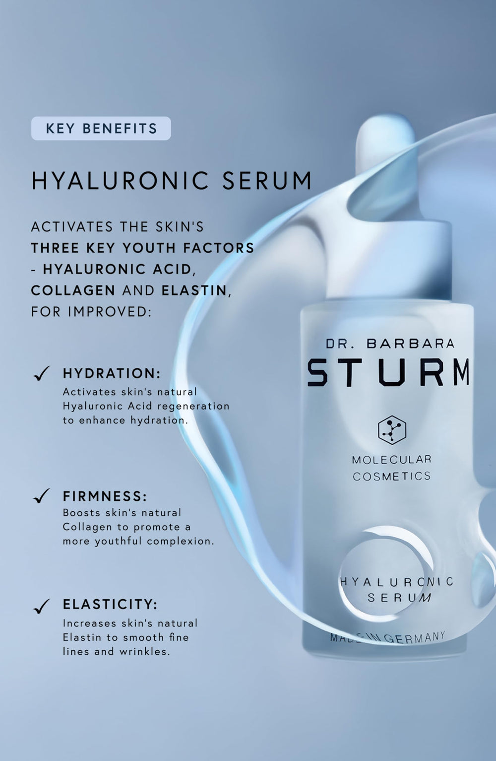 Gift set packaging featuring Dr. Barbara Sturm Hyaluronic Serum elevates vanity presentation
