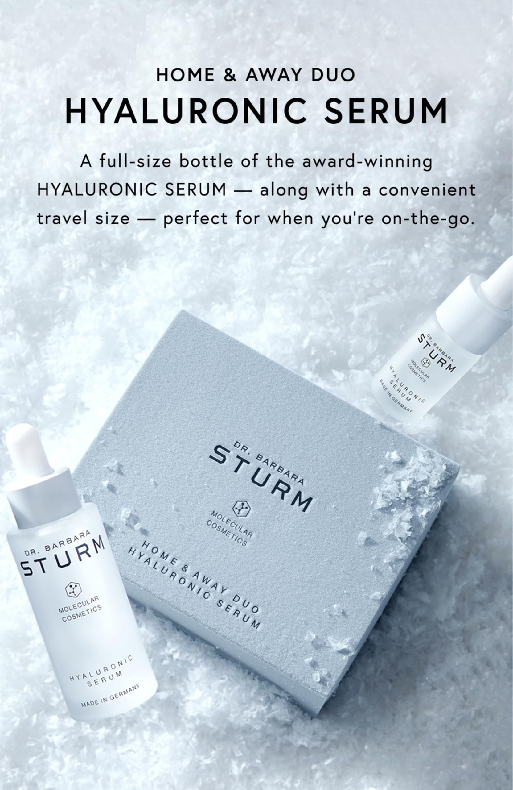 Dr. Barbara Sturm Hyaluronic Serum travel-size bottle for on-the-go moisture