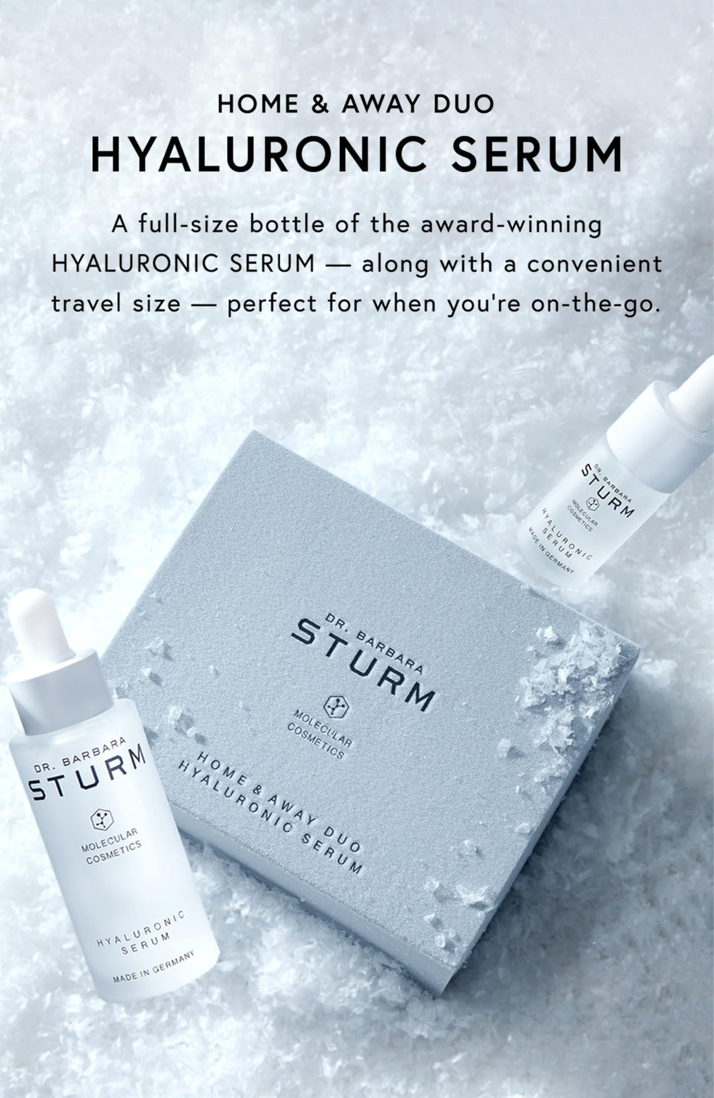 Dr. Barbara Sturm Hyaluronic Serum travel-size bottle for on-the-go moisture